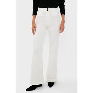 ASKK NY Eggshell Brighton Corduroy Wide Leg Pants - Size 28